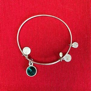Alex And Ani bracelet with Emerald birthstone